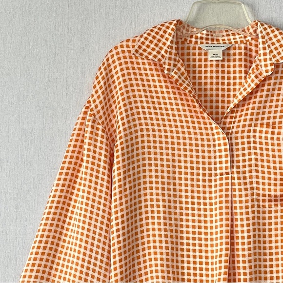 Club Monaco Gingham Popover Pocket Shirt - Picture 5 of 10